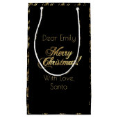 Faux Gold Foil Elegant Klein Cadeauzakje (Voorkant)