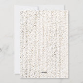 Faux Gold Foil Elegant New Years Eve Party Uitnodi Feestdagenkaart (Achterkant)