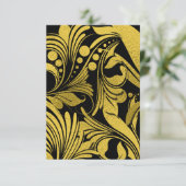 Faux Gold Foil Elegant Swashes (Staand voorkant)