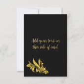 Faux Gold Foil Elegant Swashes (Achterkant)