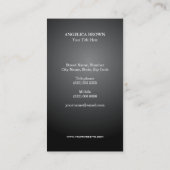 Faux Gold Foil en Black Butterfly Visitekaartje (Achterkant)