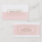 Faux Gold Foil en Waterverf Visitekaartjes (Voorkant / Achterkant)