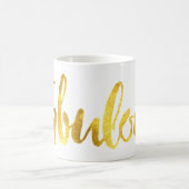 Faux Gold Foil "Fabulous" koffie-Mok Koffiemok (Center)
