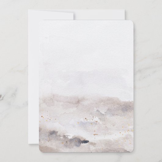 Faux Gold Foil Fall Wedding Save the Date Kaart (Achterkant)