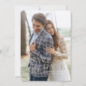 Faux Gold Foil Fall Wedding Save the Date Kaart (Voorkant)