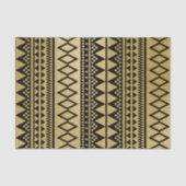 Faux Gold Foil Geometric Aztec Pattern Tissuepapier (Voorkant)