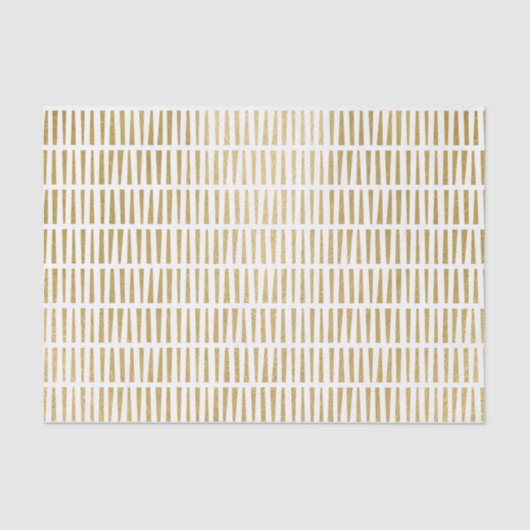 Faux Gold Foil Geometric Pattern Tissuepapier (Voorkant)