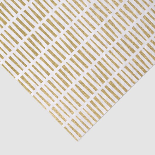 Faux Gold Foil Geometric Pattern Tissuepapier (Detail)