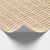 Faux Gold Foil Geometric Pattern Wrapping Paper Cadeaupapier (Hoek)