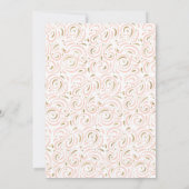 Faux Gold Foil Girl Baptisme Invitation Kaart (Achterkant)