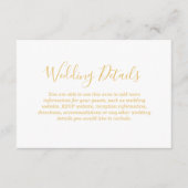 Faux Gold Foil Glamor | Details over het ontvangen Informatiekaartje (Voorkant)