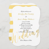 Faux Gold Foil Glamor | Weddenschappen Kaart (Voorkant / Achterkant)