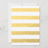 Faux Gold Foil Glamour | huwelijksuitnodiging Kaart (Achterkant)