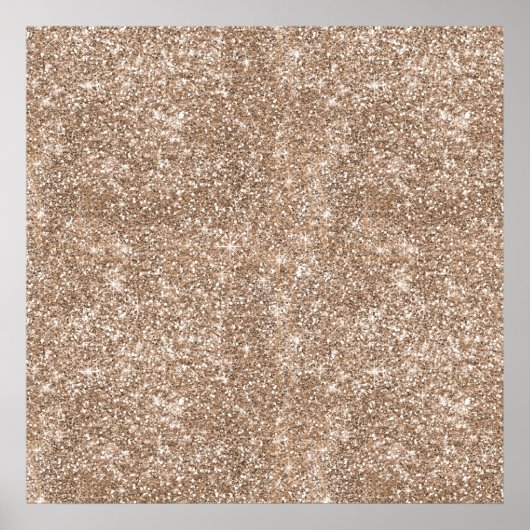 Faux Gold Foil Glitter Background Sparkle Sjabloon Poster (Voorkant)