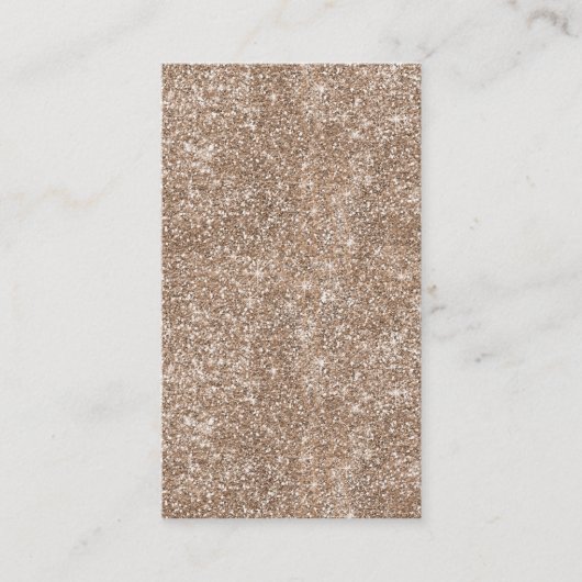 Faux Gold Foil Glitter Background Sparkle Sjabloon Visitekaartje (Voorkant)