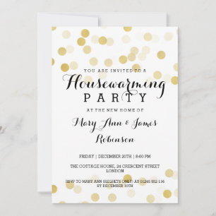 Faux Gold Foil Glitter Lights Kaart