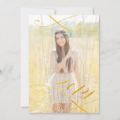 Faux Gold Foil Graduation Invitations | 2014 Kaart (Voorkant)