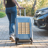 Faux Gold Foil Individuele weddenschappen Adreseti Sticker (Koffer Insitu)