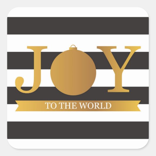 Faux Gold Foil Kerst stickers (Voorkant)