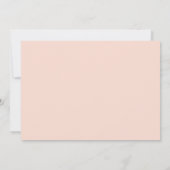 Faux Gold Foil Letter A Blush Floral Monogram Kaart (Achterkant)