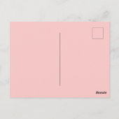 Faux Gold Foil Letter Z Blush Floral Monogram Briefkaart (Achterkant)