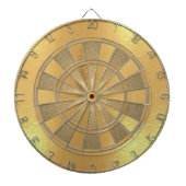 Faux Gold Foil Metallic Simple Elegant Dartbord (Voorkant)