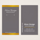 Faux Gold Foil Minimalistische Display Kaart (Voorkant /achterkant)