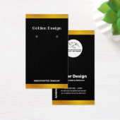 Faux Gold Foil Minimalistische Display Kaart (Bureau)
