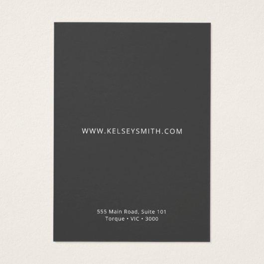 Faux Gold Foil op Bronze Earring Display Kaart (Achterkant)