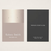 Faux Gold Foil op Bronze Earring Display Kaart (Voorkant /achterkant)