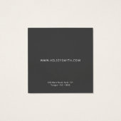 Faux Gold Foil op Bronze Earring Display Kaart (Achterkant)