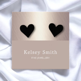 Faux Gold Foil op Bronze Earring Display Kaart