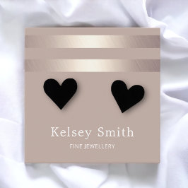 Faux Gold Foil op Bronze Earring Display Kaart