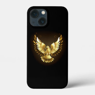 Faux Gold Foil Peace Dove op Zwart Case-Mate iPhone Case