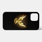 Faux Gold Foil Peace Dove op Zwart Case-Mate iPhone Case (Achterkant (horizontaal))