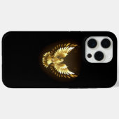 Faux Gold Foil Peace Dove op Zwart Case-Mate iPhone Case (Achterkant (horizontaal))