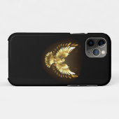 Faux Gold Foil Peace Dove op Zwart Case-Mate iPhone Case (Achterkant (horizontaal))