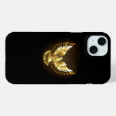 Faux Gold Foil Peace Dove op Zwart Case-Mate iPhone Case (Achterkant (horizontaal))