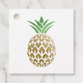 Faux Gold Foil Pineapple Event Planner Bedankjes Labels (Voorkant)