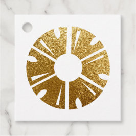 Faux Gold Foil Pineapple Event Planner Bedankjes Labels