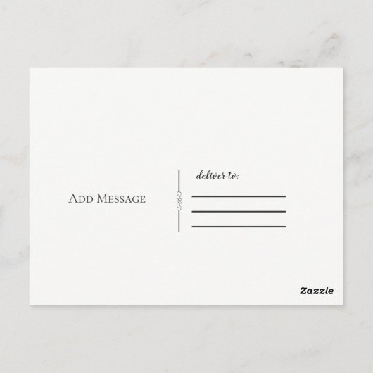 Faux Gold Foil Script Hartelijk dank voor Bedankt Briefkaart (Achterkant)