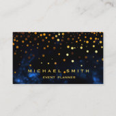 Faux Gold Foil Subtle Glitter Visitekaartje (Voorkant)