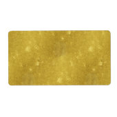 Faux Gold Foil Texture Background Sparkle Sjabloon Etiket (Voorkant)