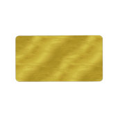 Faux Gold Foil Texture Background Sparkle Sjabloon Etiket (Voorkant)