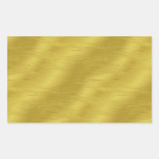 Faux Gold Foil Texture Background Sparkle Sjabloon Rechthoekige Sticker