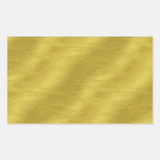 Faux Gold Foil Texture Background Sparkle Sjabloon Rechthoekige Sticker (Voorkant)