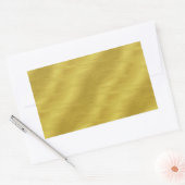 Faux Gold Foil Texture Background Sparkle Sjabloon Rechthoekige Sticker (Envelop)