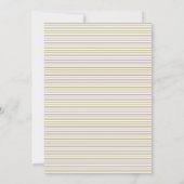 Faux Gold Foil Tropical Planten Lijst Weddenschap Kaart (Achterkant)