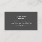 Faux Gold Foil Umbrella Visitekaartje (Achterkant)