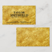 Faux Gold Foil Visitekaartje (Voorkant / Achterkant)